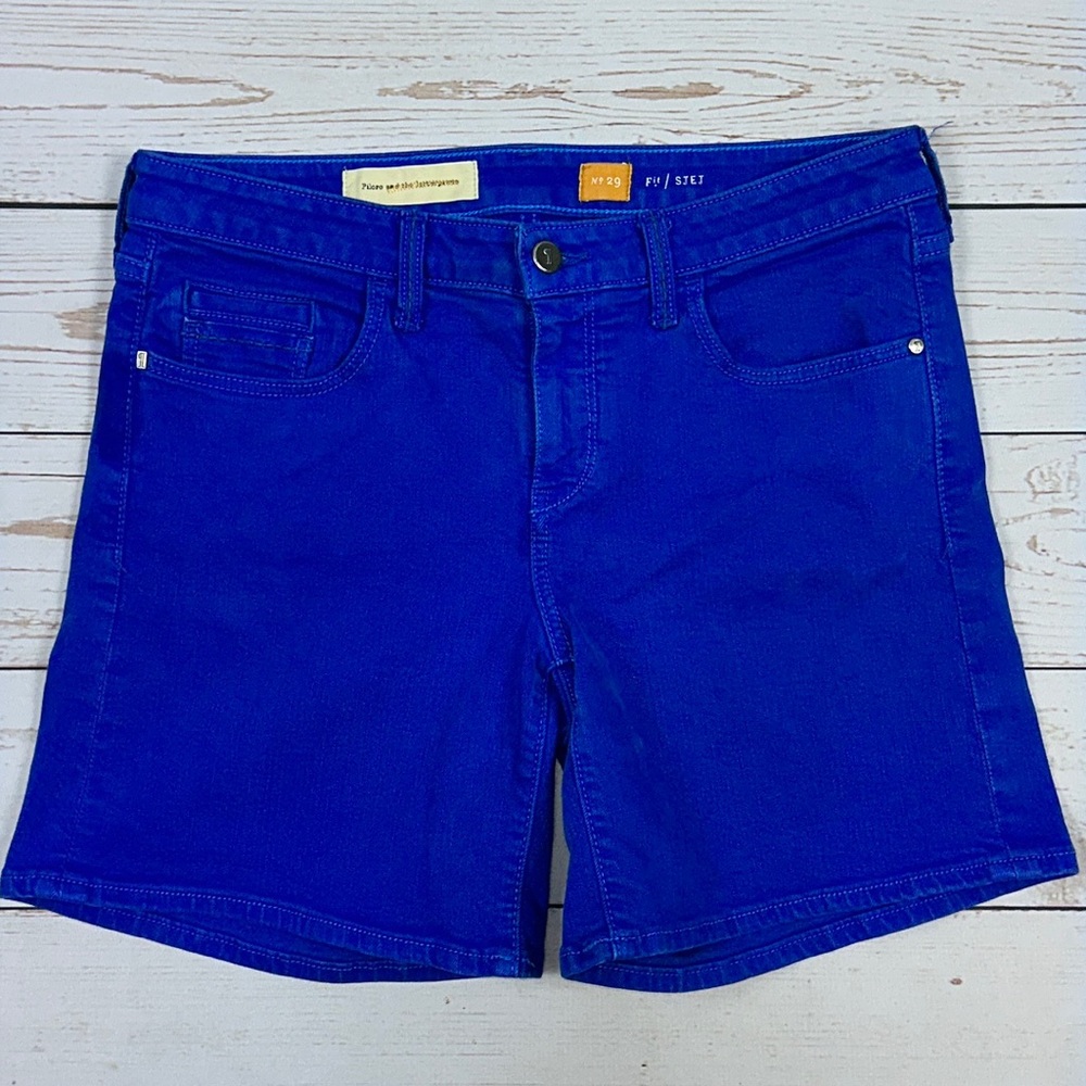 Pilcro and the letterpress Blue Denim Shorts, Sz 29